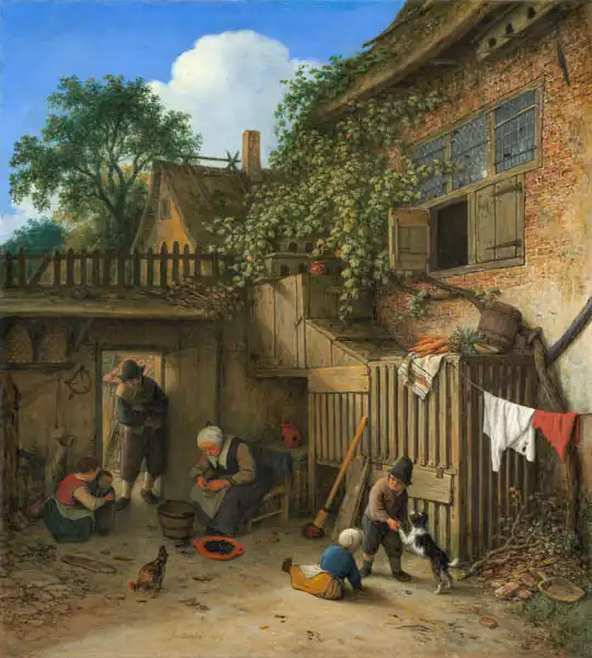 Ostade, Adriaen van: The Cottage Dooryard