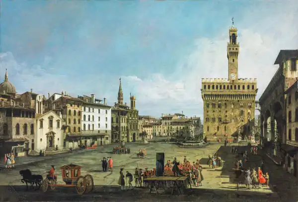Bellotto, Bernardo: The Piazza della Signoria in Florence