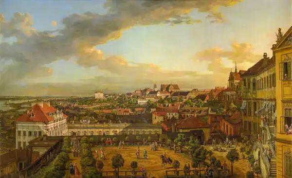 Bellotto, Bernardo: View of Warsaw from the Terrace of the Royal Castle