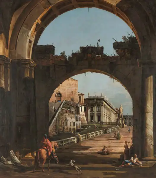 Bellotto, Bernardo: Caprice with Capitol Hill