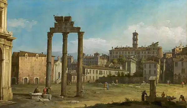 Bellotto, Bernardo: Ruins of the Forum, Rome