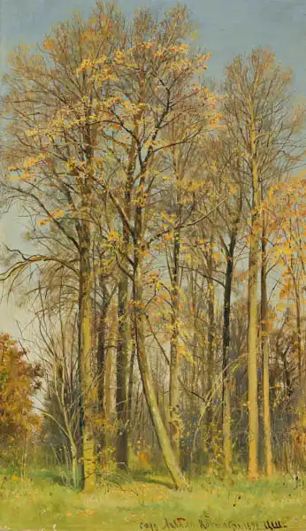 Shishkin, Ivan: Rowan trees in autumn