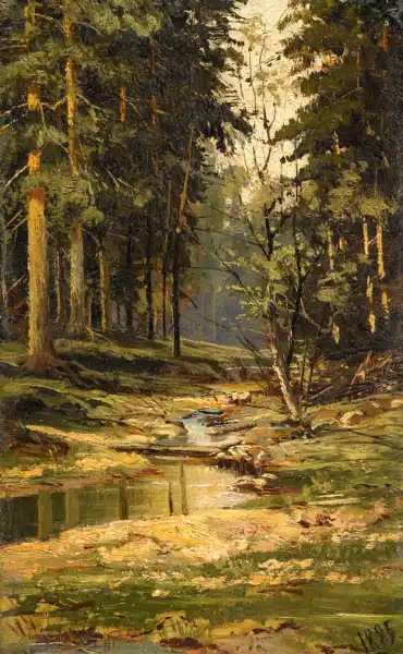 Shishkin, Ivan: The forest brook