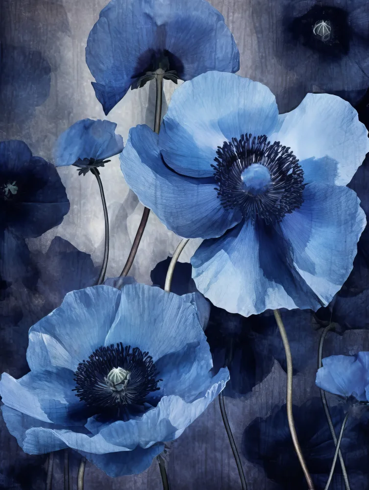Paksoylu, Bilge: Blaue Blumen 4