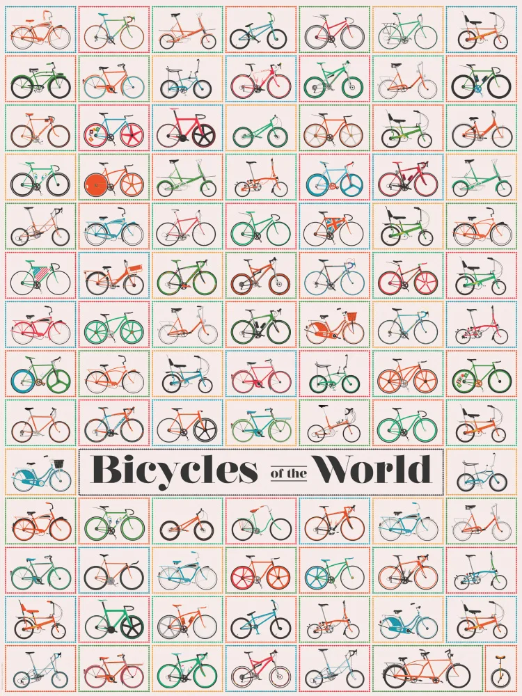 9, Wyatt: 18x24 Bicycles of the World