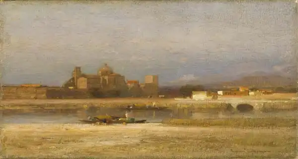Colman, Samuel: On the Viga, Outskirts of the City of Mexico