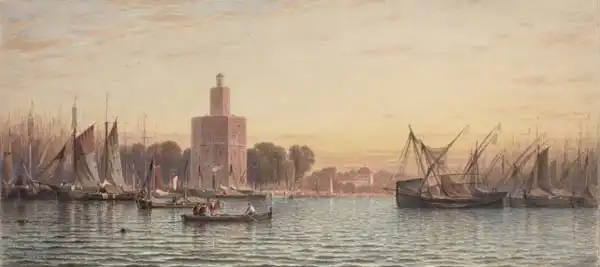 Colman, Samuel: The Harbor of Seville