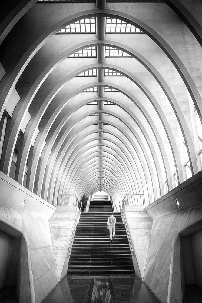 Flour, Bruno: Stairs up to the open