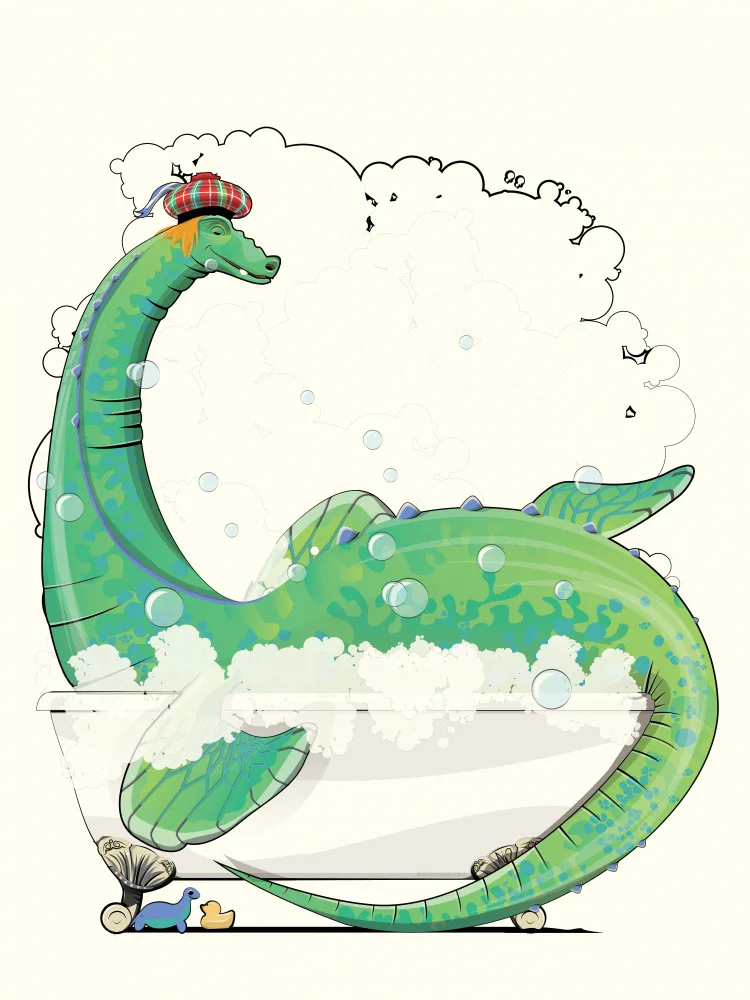 Washroom, The In: Loch Ness Monster In the Bath