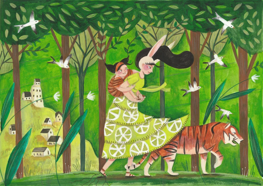 Müller, Bonne Caroline: Walking through the woods