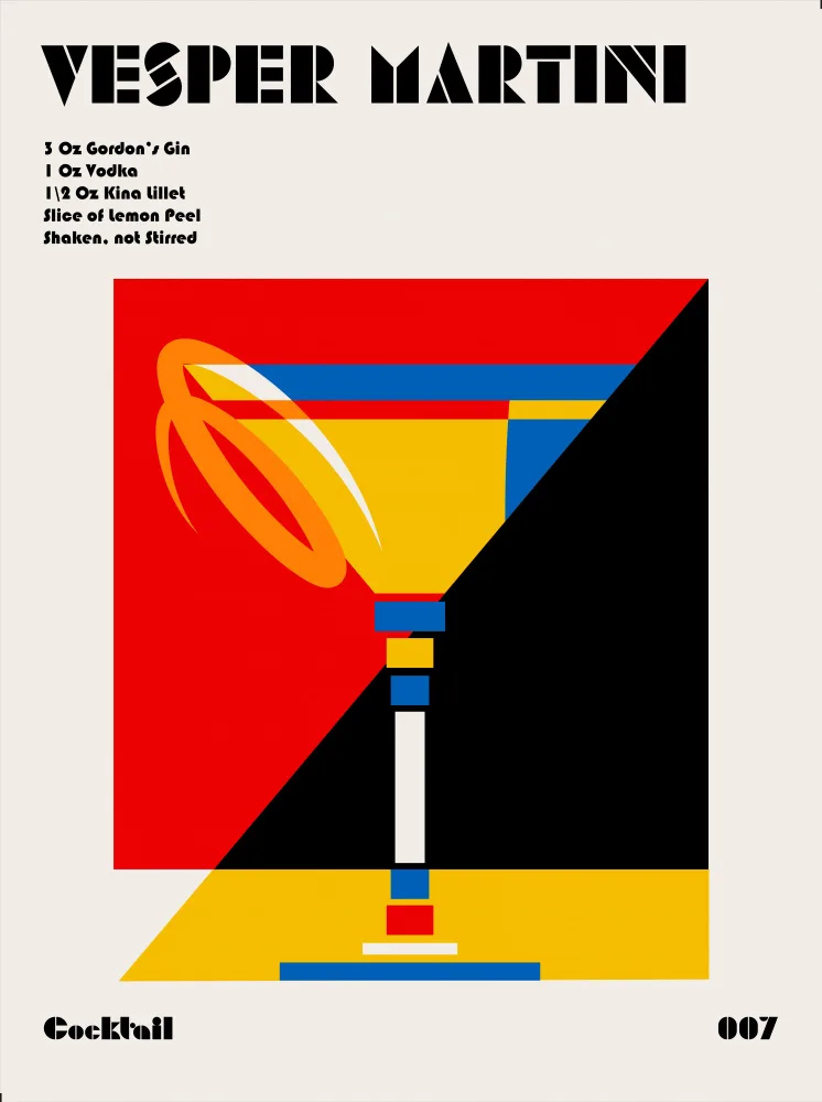Retrodrome: Vesper Martini Bauhaus Cocktail