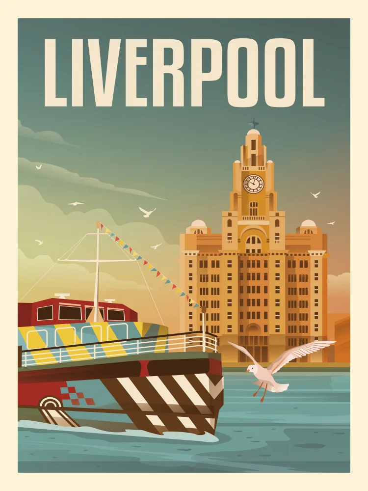 Retrodrome: Liverpool Liver Building Reisedruck