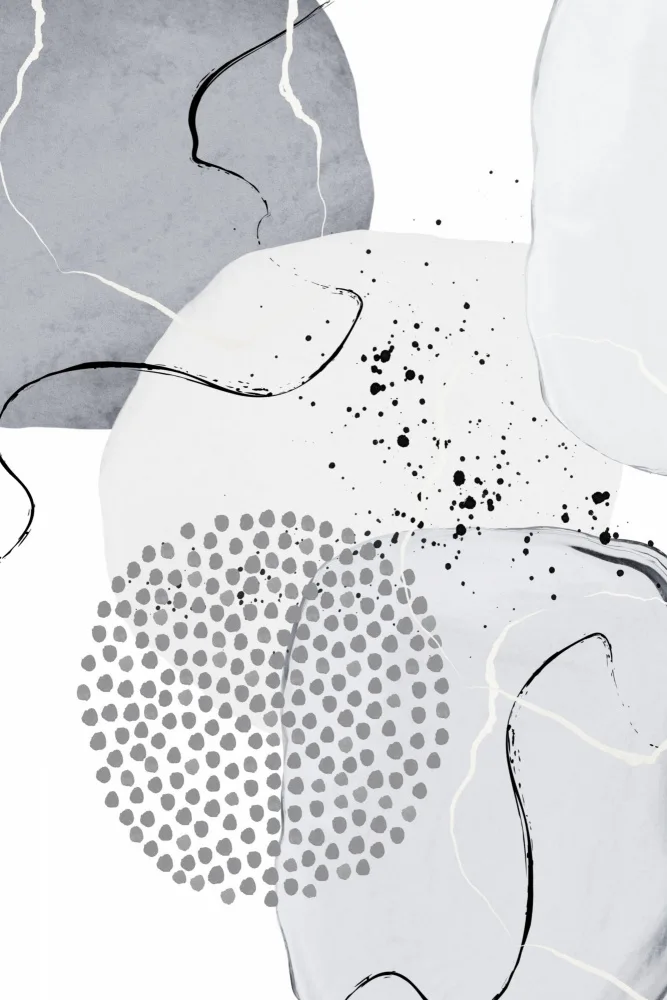 Moss, Ann Sally: Grey Shapes-3