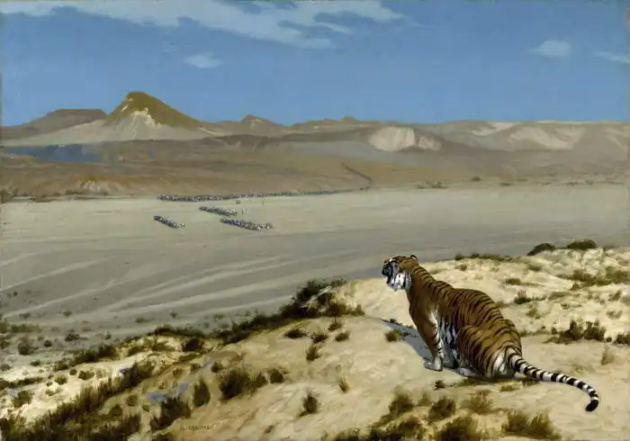 Gérôme, Jean-Léon: Tiger alert