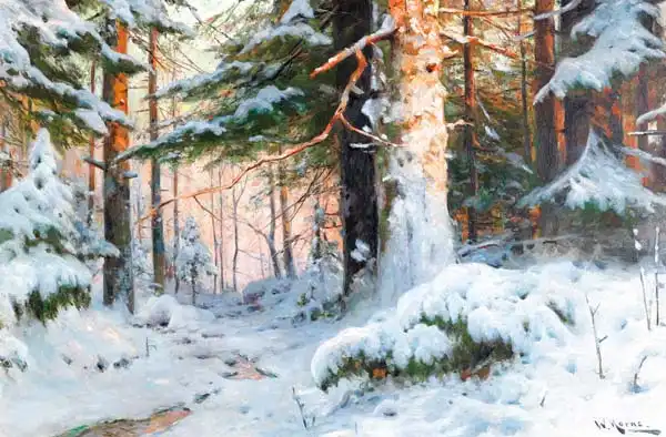 Moras, Walter: Winter landscape