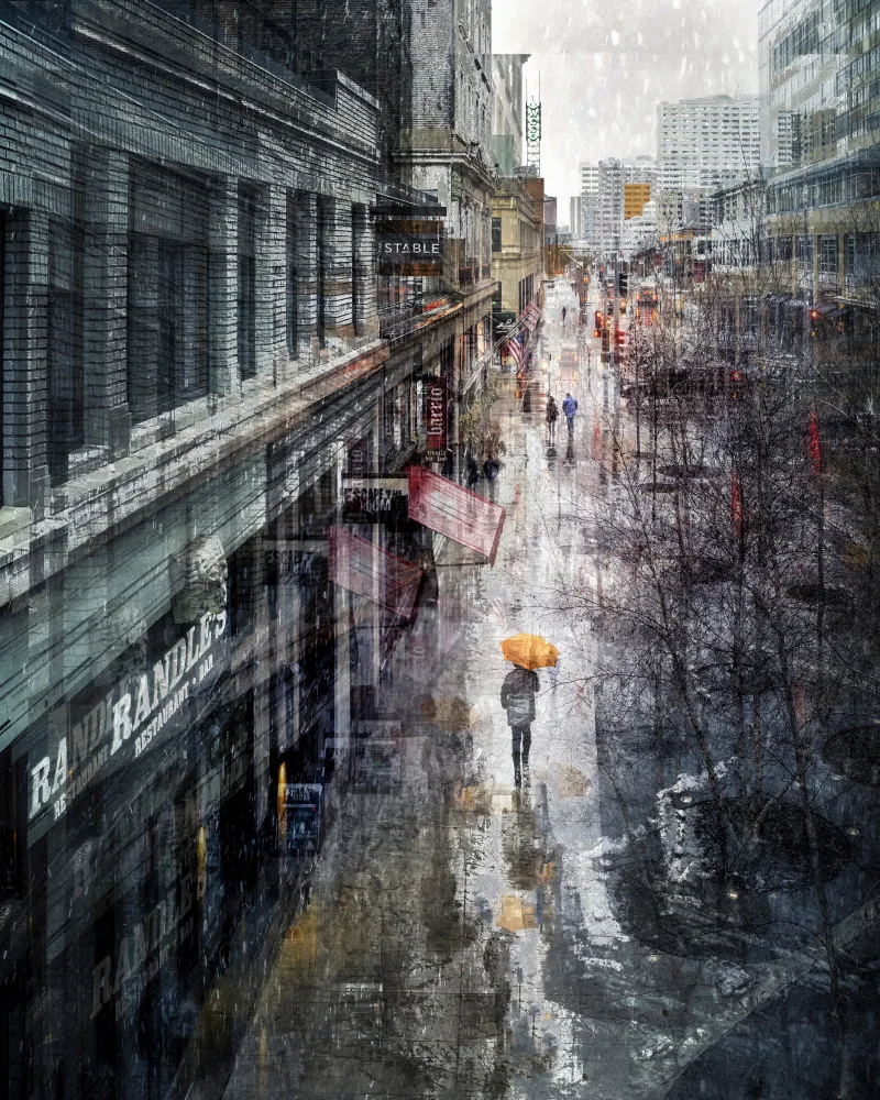 Guo, Leah: Snowy day in the city