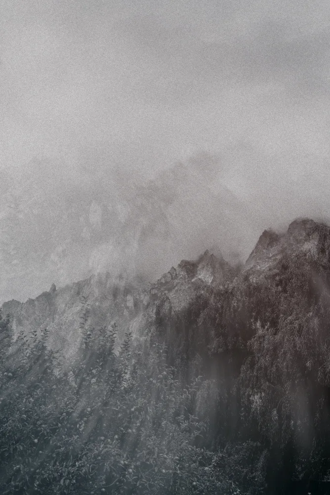 Imaginative: Misty Karakoram mountains