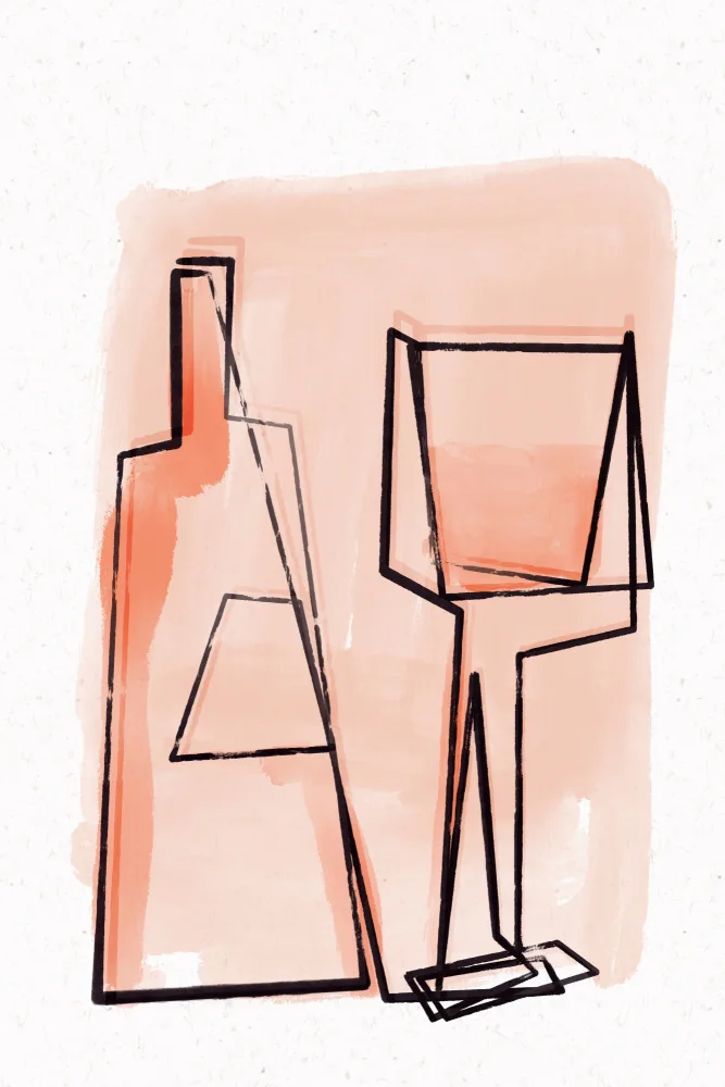Treechild: Bouteille et verre