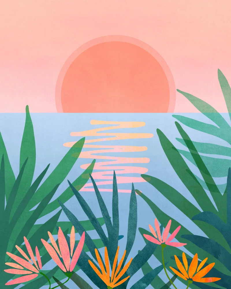Gallagher, Kristian: Peaceful Pink Sunset
