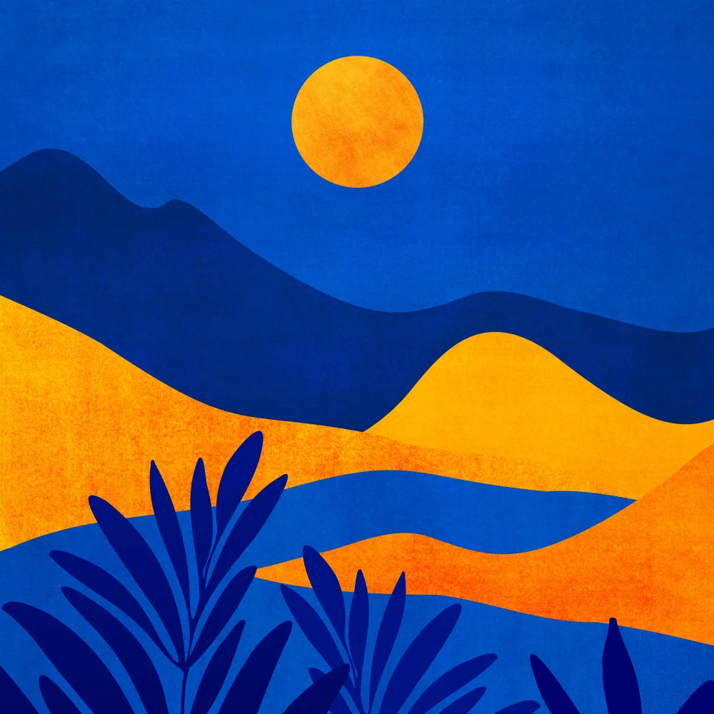 Gallagher, Kristian: Nástěnná malba Moonrise Mountains
