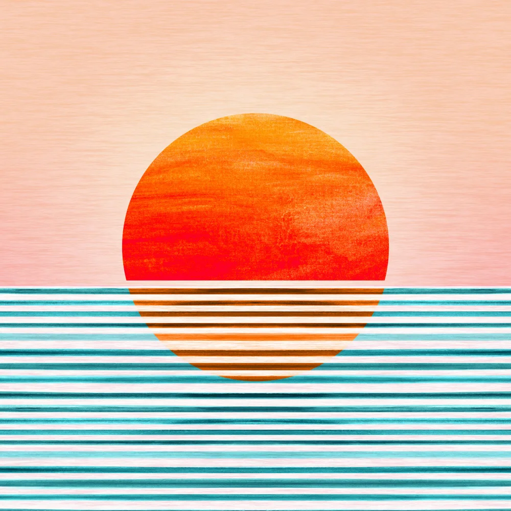 Gallagher, Kristian: Minimalistischer Sonnenuntergang 3