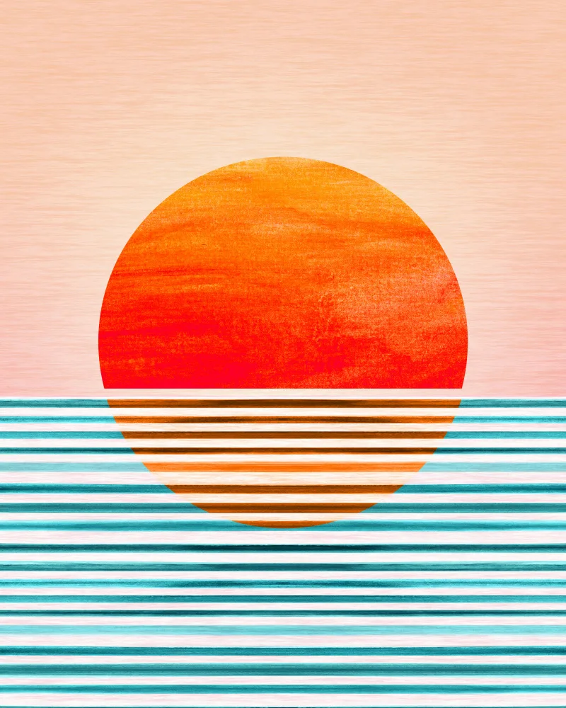 Gallagher, Kristian: Minimalist Sunset 3 Tall