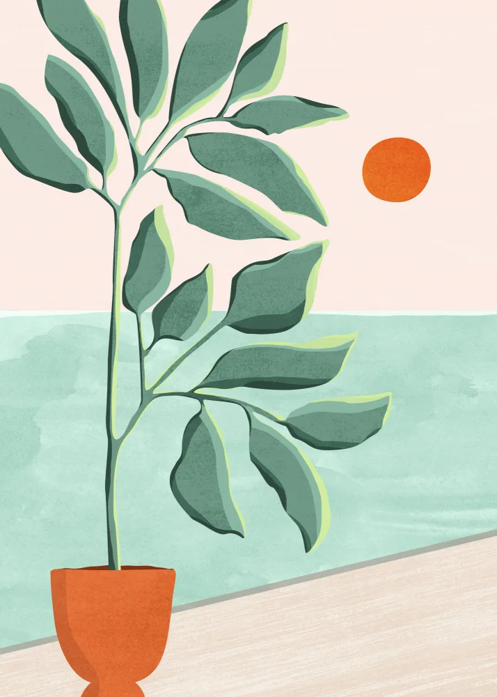 Gallagher, Kristian: Sunset At the Beach House No1
