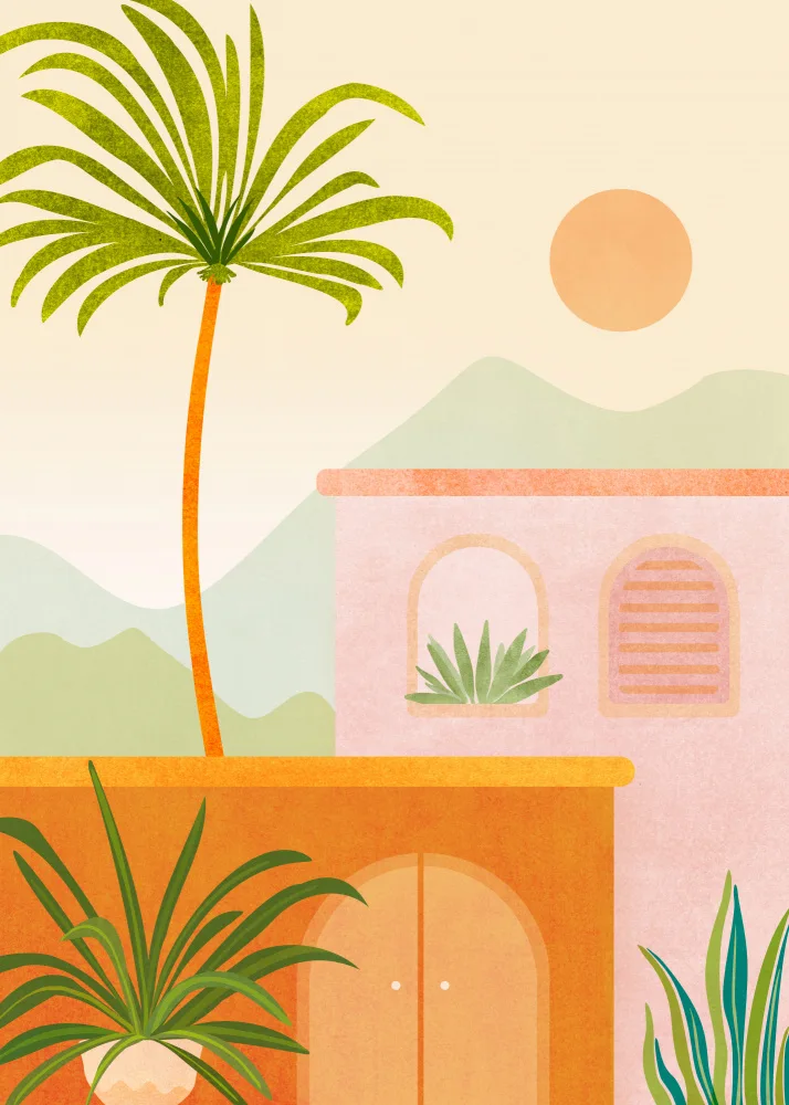 Gallagher, Kristian: Tropical Mountain Village 5x7