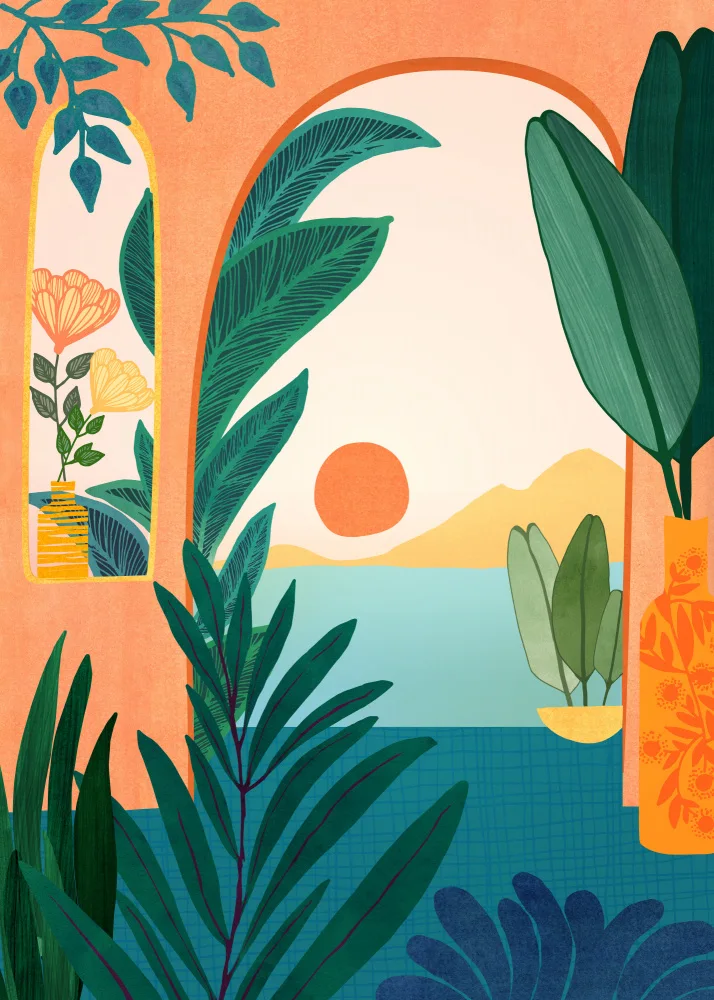 Gallagher, Kristian: Coucher de soleil en soirée tropicale