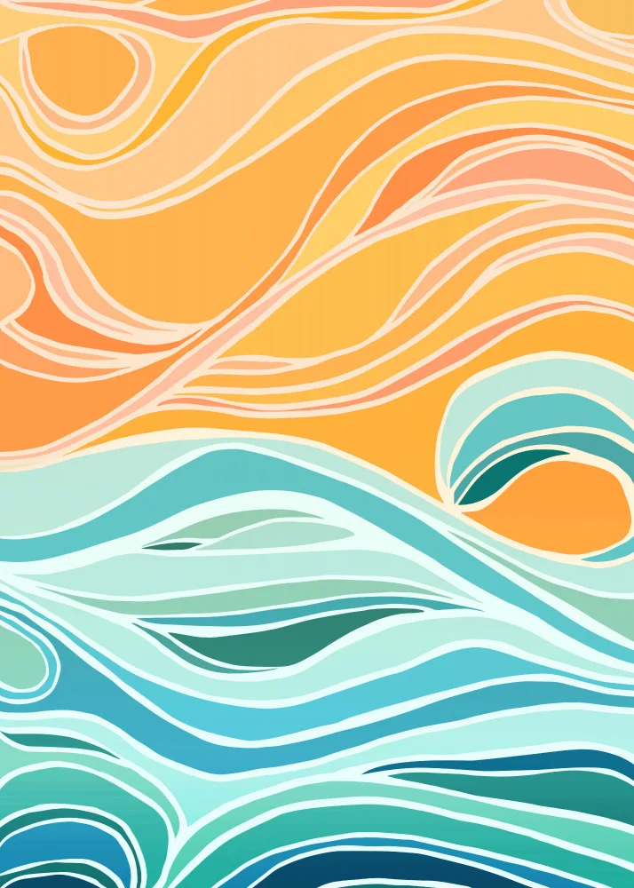 Gallagher, Kristian: Sky and Sea Abstract 2