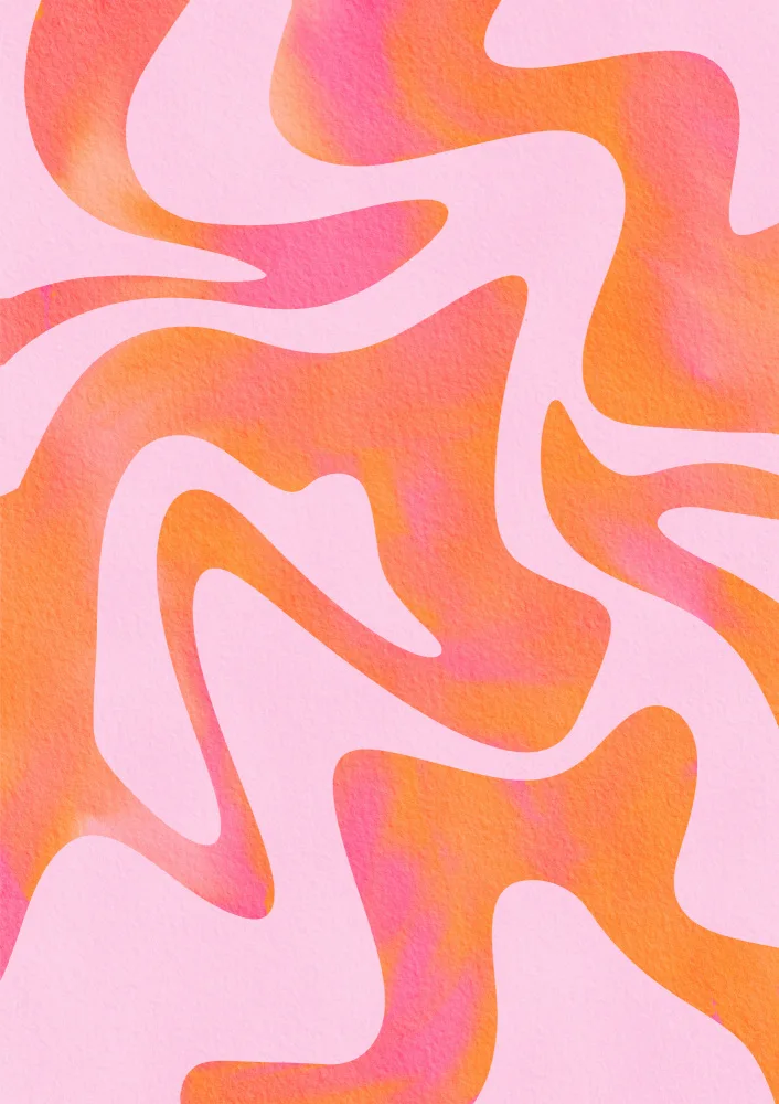 Bloom, Baroo: Abstract Wave in Pink