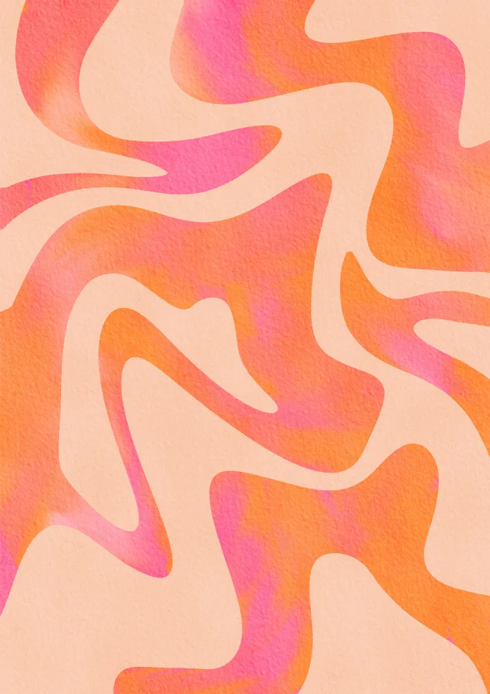 Bloom, Baroo: Abstract Wave - Peach Fuzz