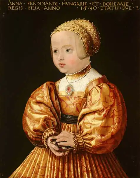 Seisenegger, Jakob: Portrait of Anna of Austria (1528-1590), Aged Two