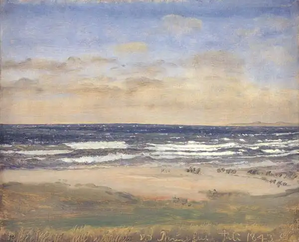 Skovgaard, Peter Christian: Beach at Rågeleje