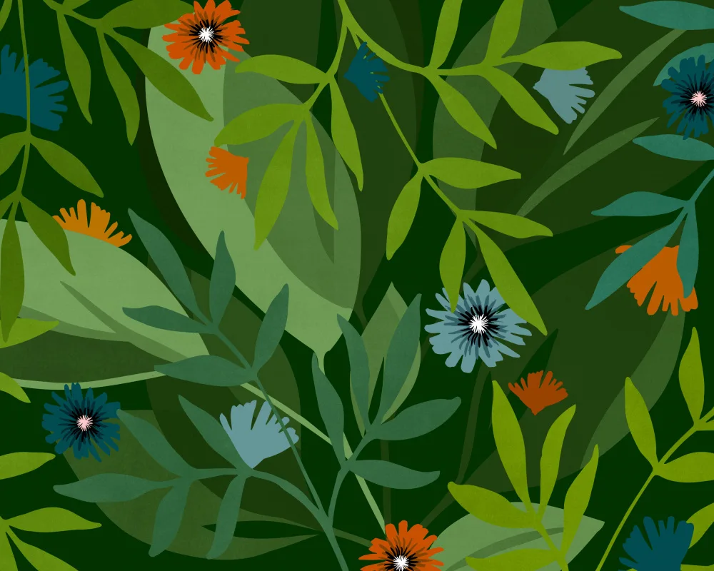 Gallagher, Kristian: Dark Tropical Floral