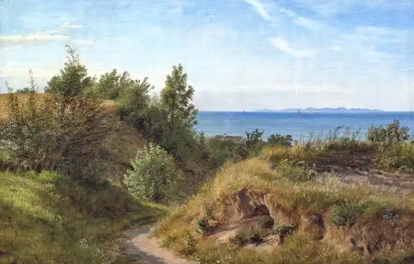 Skovgaard, Peter Christian: A Danish coast, summer