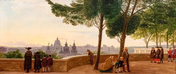 Skovgaard, Peter Christian: View from Monte Pincio