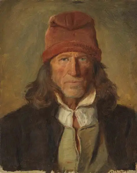 Tidemand, Adolph: Portrait of a Farmer from Vossevangen