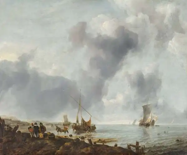 Cappelle, Jan van de: Ships off the Coast