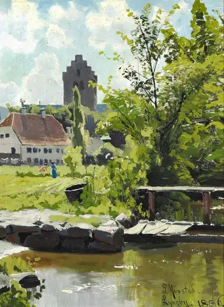 Monsted, Peder Mork: A summer day in Lyngby