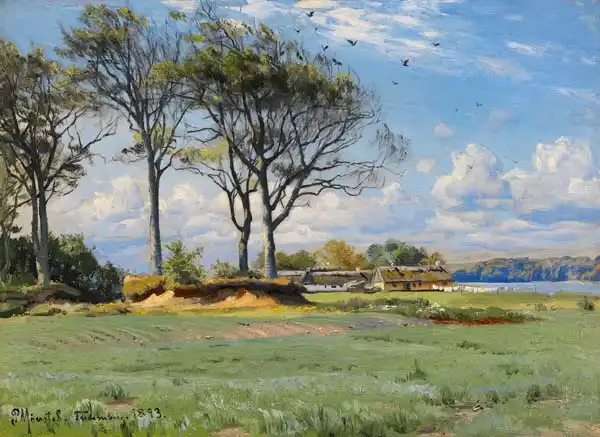 Monsted, Peder Mork: Spring Landscape