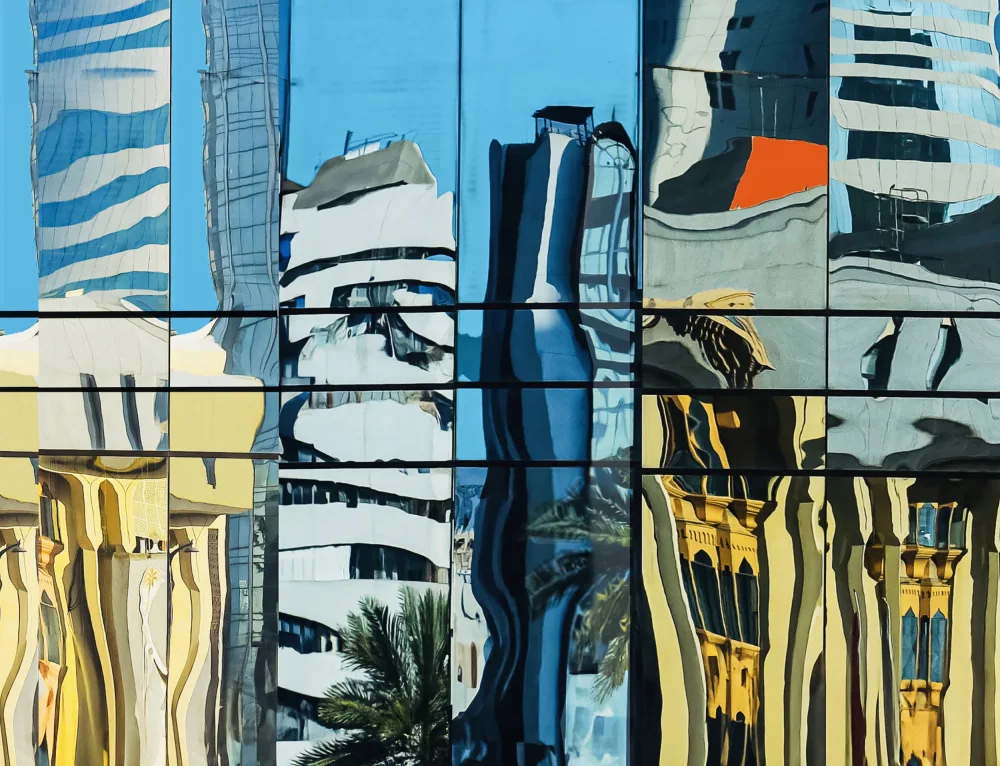 Orbach, Arnon: Reflections in glass - Dubai