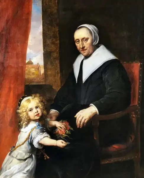 Ovens, Jürgen: Double portrait: woman and girl
