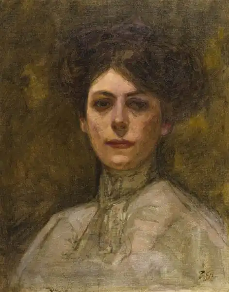 Takeji, Fujishima: Portrait of an Italian Lady