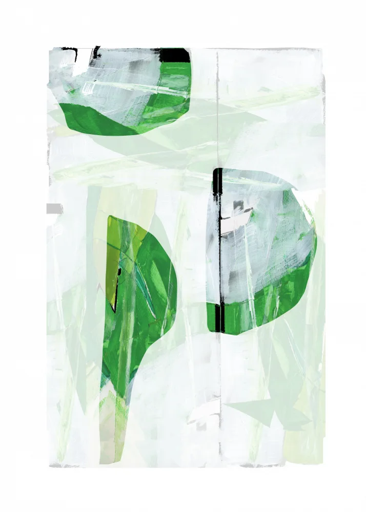 cartissi: Lime Green Black Abstract No2
