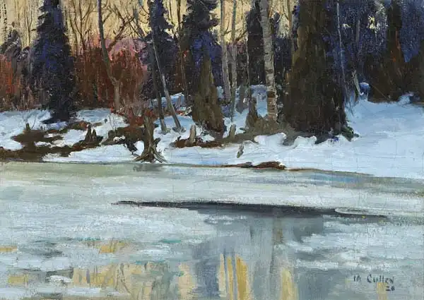 Cullen, Maurice: Winter Evening in the Laurentians