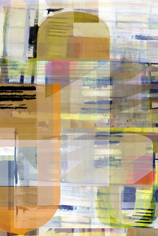 cartissi: Yellow Ochre Abstract No4