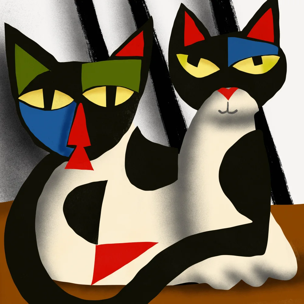 Dean, Little: Ritratto di due gatti