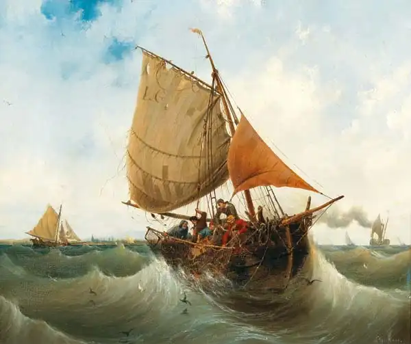Garneray, Ambroise-Louis: Fishing by the Coast