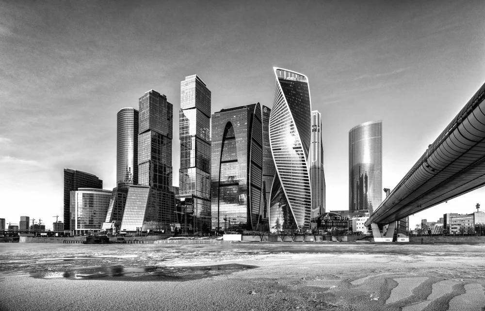 Nanev, Vasil: Ville de Moscou BW